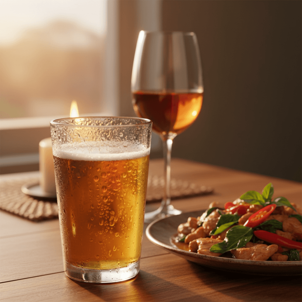 Beer and wine pairings with Thai food