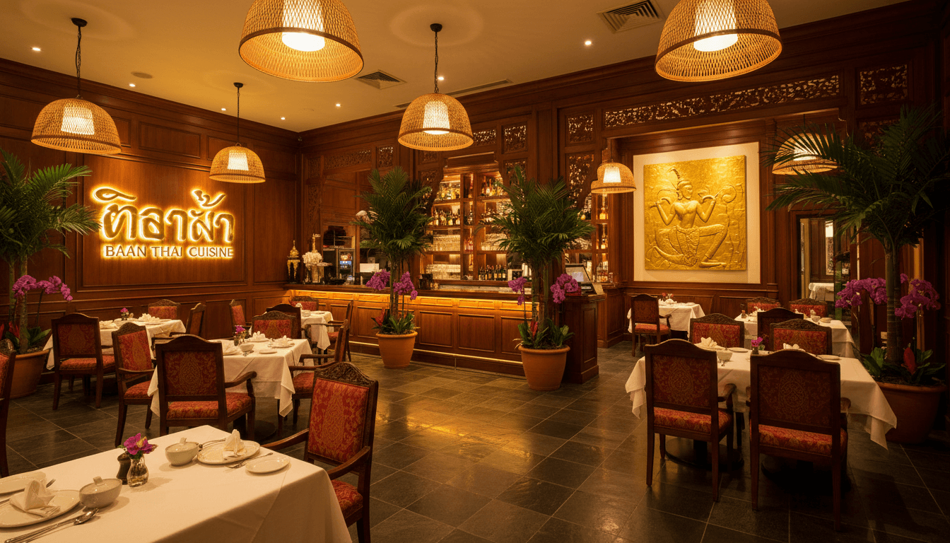 Professional Thai restaurant interior